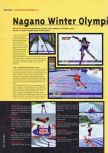 Scan of the review of Nagano Winter Olympics 98 published in the magazine Hyper 54, page 1