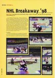 Scan of the review of NHL Breakaway 98 published in the magazine Hyper 54, page 1