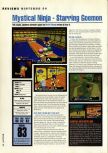 Scan of the review of Mystical Ninja Starring Goemon published in the magazine Hyper 60, page 1