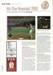Scan of the review of All-Star Baseball 2000 published in the magazine Hyper 69, page 1