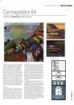 Scan of the review of Carmageddon 64 published in the magazine Hyper 69, page 1