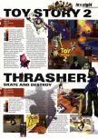 Scan of the preview of Toy Story 2 published in the magazine Hyper 74, page 1