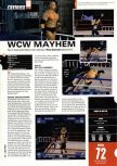 Scan of the review of WCW Mayhem published in the magazine Hyper 74, page 1