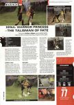Scan of the review of Xena: Warrior Princess: The Talisman of Fate published in the magazine Hyper 76, page 1