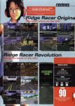 Scan of the review of Ridge Racer 64 published in the magazine Hyper 79, page 4