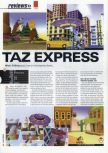 Scan du test de Taz Express paru dans le magazine Hyper 81, page 1