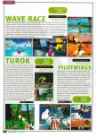 Scan of the review of Pilotwings 64 published in the magazine Playmag 17, page 1