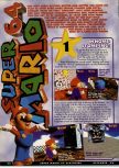 Scan of the walkthrough of Super Mario 64 published in the magazine Nintendo Magazine System 45, page 1
