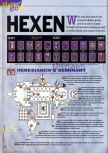 Scan of the walkthrough of Hexen published in the magazine 64 Extreme 7, page 1