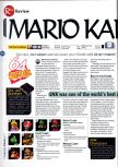 Scan of the review of Mario Kart 64 published in the magazine 64 Magazine 01, page 1