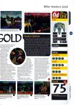 Scan du test de Killer Instinct Gold paru dans le magazine 64 Magazine 01, page 2