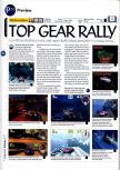 Scan of the preview of Top Gear Rally published in the magazine 64 Magazine 01, page 1