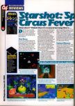 Scan of the review of Starshot: Space Circus Fever published in the magazine 64 Magazine 25, page 1