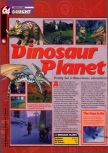 Scan of the preview of Dinosaur Planet published in the magazine 64 Magazine 41, page 1