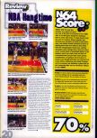 Scan du test de NBA Hangtime paru dans le magazine N64 Pro 01, page 3
