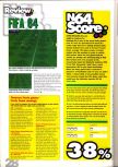Scan of the review of FIFA 64 published in the magazine N64 Pro 01, page 3