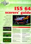 Scan of the walkthrough of International Superstar Soccer 64 published in the magazine N64 Pro 01, page 1