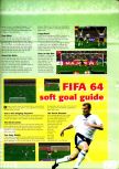 Scan of the walkthrough of International Superstar Soccer 64 published in the magazine N64 Pro 01, page 2