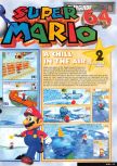 Scan de la soluce de Super Mario 64 paru dans le magazine Nintendo Magazine System 51, page 2
