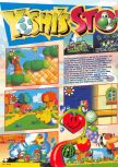 Scan of the review of Yoshi's Story published in the magazine Nintendo Magazine System 62, page 1