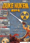 Scan de la soluce de Duke Nukem 64 paru dans le magazine Nintendo Magazine System 62, page 1