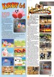Scan de la preview de Kirby 64: The Crystal Shards paru dans le magazine Nintendo Magazine System 85, page 1
