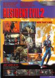 Scan of the review of Resident Evil 2 published in the magazine Nintendo Magazine System 85, page 1