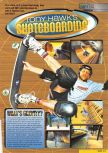 Scan du test de Tony Hawk's Skateboarding paru dans le magazine Nintendo Magazine System 87, page 1