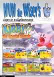 Scan of the walkthrough of Kirby 64: The Crystal Shards published in the magazine Nintendo Magazine System 89, page 1
