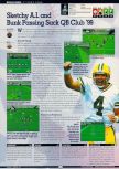 Scan of the review of NFL Quarterback Club '99 published in the magazine GamePro 124, page 1
