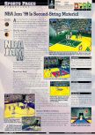 Scan of the review of NBA Jam '99 published in the magazine GamePro 125, page 1