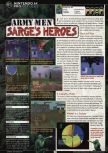 Scan of the review of Army Men: Sarge's Heroes published in the magazine GamePro 132, page 1