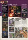 Scan of the preview of San Francisco Rush published in the magazine 64 Magazine 06, page 1