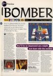 Scan of the preview of Bomberman 64 published in the magazine 64 Magazine 06, page 2