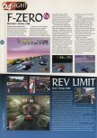 Scan of the preview of F-Zero X published in the magazine 64 Magazine 07, page 1