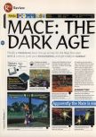 Scan of the review of Mace: The Dark Age published in the magazine 64 Magazine 07, page 1