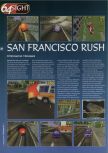 Scan of the preview of San Francisco Rush published in the magazine 64 Magazine 08, page 5