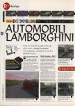 Scan of the review of Automobili Lamborghini published in the magazine 64 Magazine 08, page 1