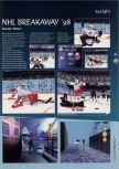 Scan of the preview of NHL Breakaway 98 published in the magazine 64 Magazine 09, page 1