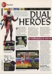 Scan du test de Dual Heroes paru dans le magazine 64 Magazine 09, page 1