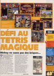 Scan of the review of Magical Tetris Challenge published in the magazine X64 22, page 1