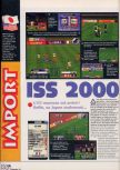 Scan du test de International Superstar Soccer 2000 paru dans le magazine X64 22, page 1