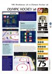 Scan of the review of Olympic Hockey Nagano '98 published in the magazine 64 Magazine 12, page 2