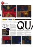 Scan of the review of Quake published in the magazine 64 Magazine 13, page 1