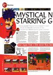 Scan of the review of Mystical Ninja Starring Goemon published in the magazine 64 Magazine 13, page 1