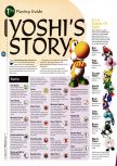 Scan of the walkthrough of Yoshi's Story published in the magazine 64 Magazine 13, page 1