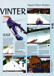 Scan of the walkthrough of Nagano Winter Olympics 98 published in the magazine 64 Magazine 13, page 2