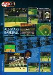 Scan of the preview of All-Star Baseball 99 published in the magazine 64 Magazine 14, page 1