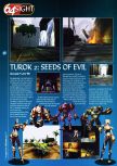 Scan of the preview of Turok 2: Seeds Of Evil published in the magazine 64 Magazine 14, page 11