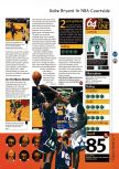 Scan of the review of Kobe Bryant in NBA Courtside published in the magazine 64 Magazine 14, page 4